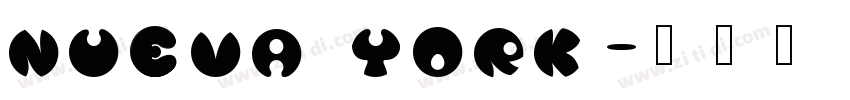 NUEVA YORK字体转换